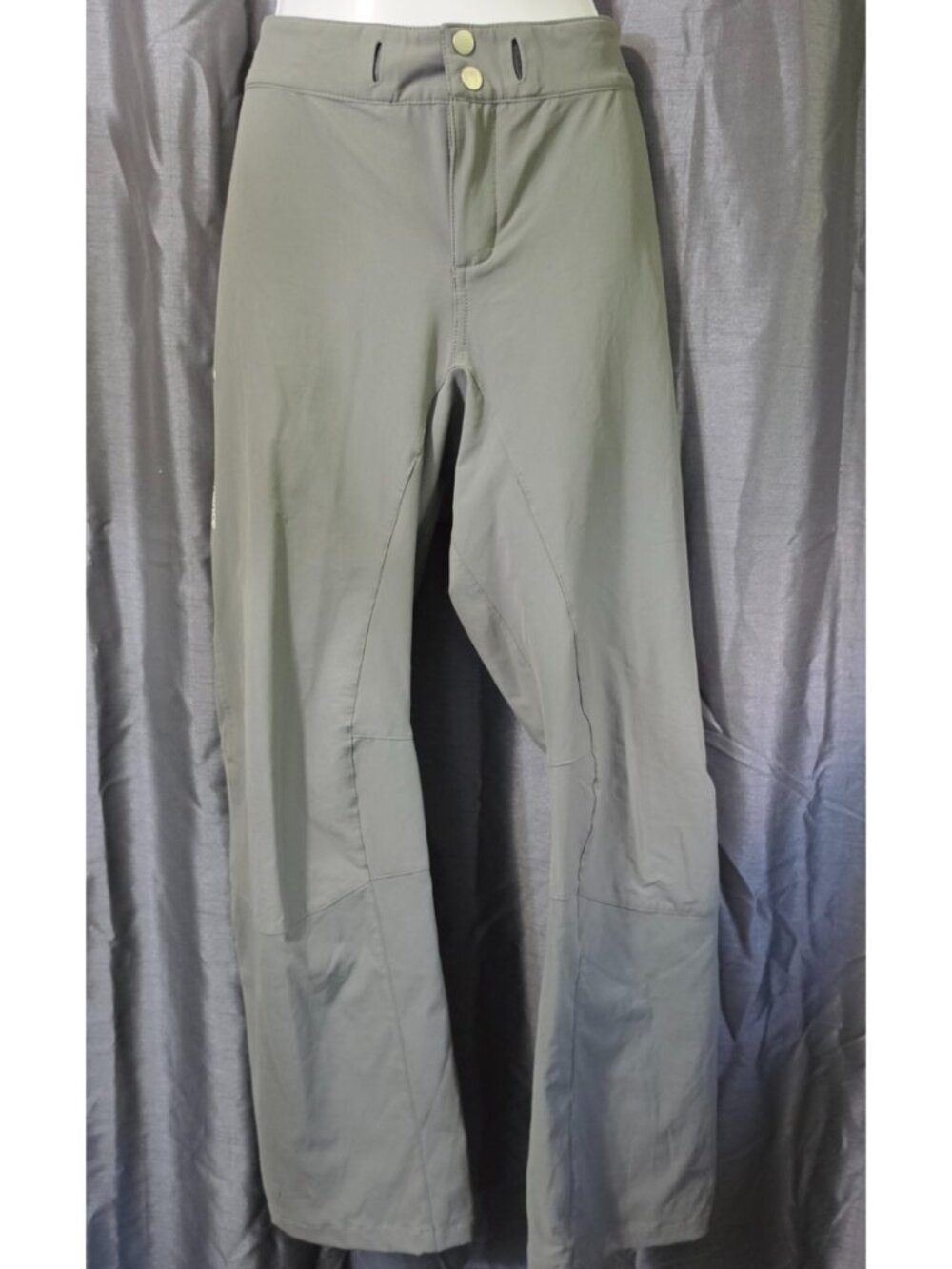 Women's Peak Performance R&D Gray Pant with Pink Zippers- Size Large